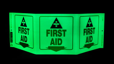 ZING Eco Safety TriView Sign, 7.5x20- Model 3056G